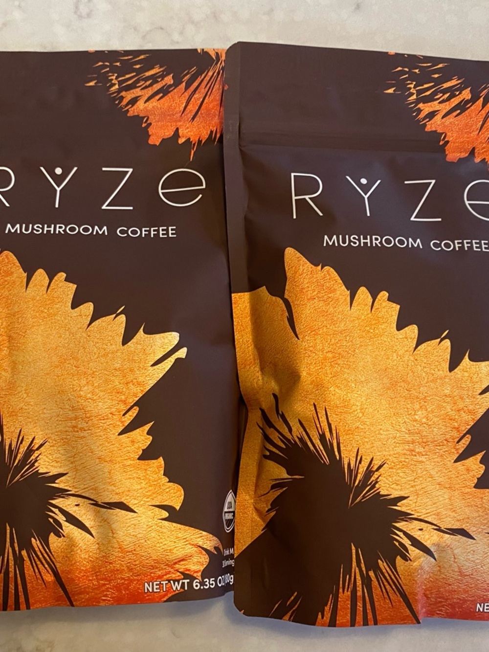 RYZE Mushroom Coffee - New, unopened (2 Bags)
